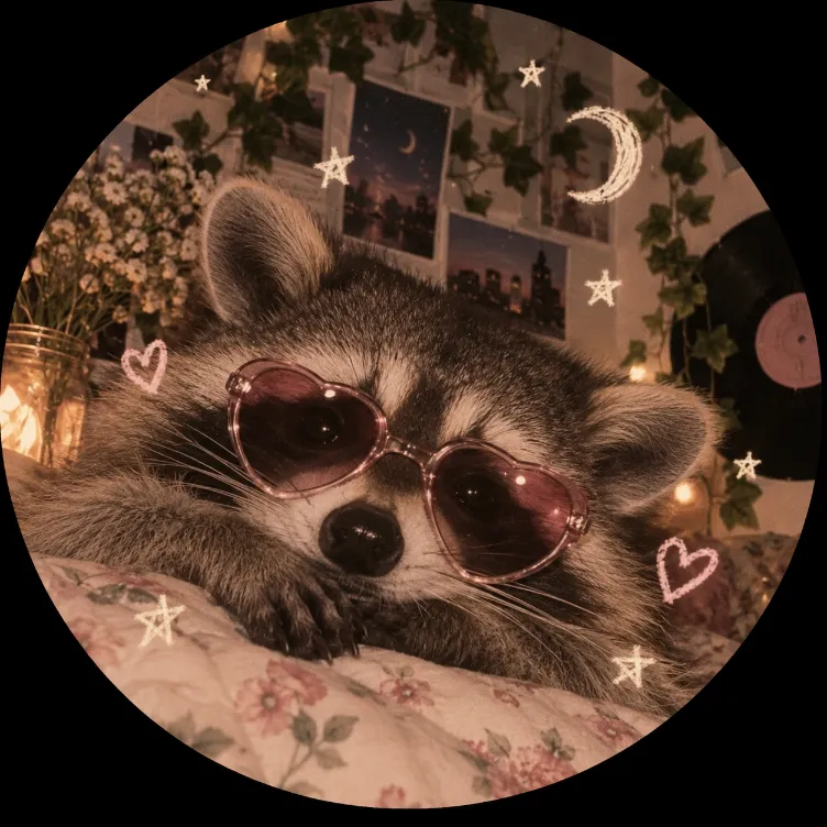 Aesthetic Raccoon PFP